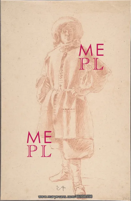 : Study of a Standing Youth, 17th century, Red chalk : Study of a Standing Youth, 17th century, Red chalk