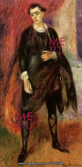  : Study for Walter Hampden as Hamlet