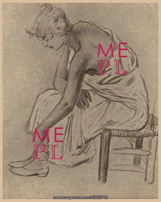 : Study Of A Woman Dressing : Study Of A Woman Dressing