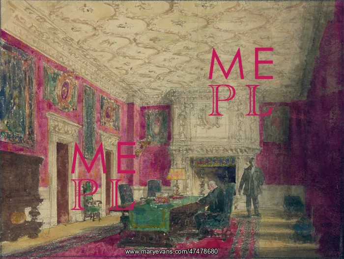 : Study for Woolworth's private office in the Woolworth Buildi : Study for Woolworth's private office in the Woolworth Buildi
