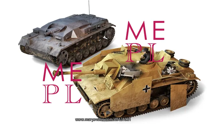 : The StuG III Ausf. A / E, with a short barrel, and : The StuG III Ausf. A / E, with a short barrel, and