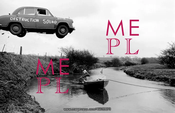 : Stuntman attempts to fly car over river : Stuntman attempts to fly car over river