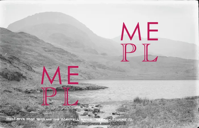 : Stye Head Tarn and the Scafell Range : Stye Head Tarn and the Scafell Range