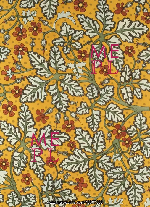 : Stylised leaf and flower design : Stylised leaf and flower design