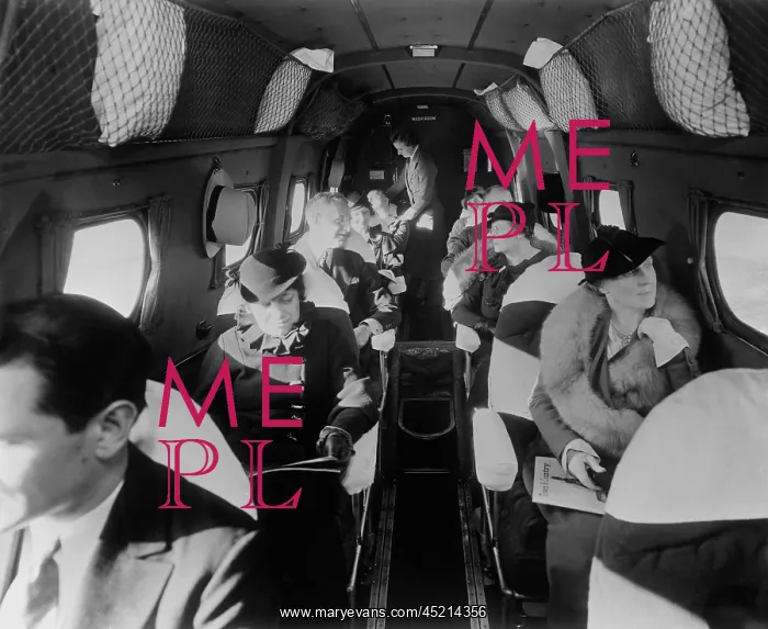 : Stylishly dressed passengers seated in a ? : Stylishly dressed passengers seated in a ?