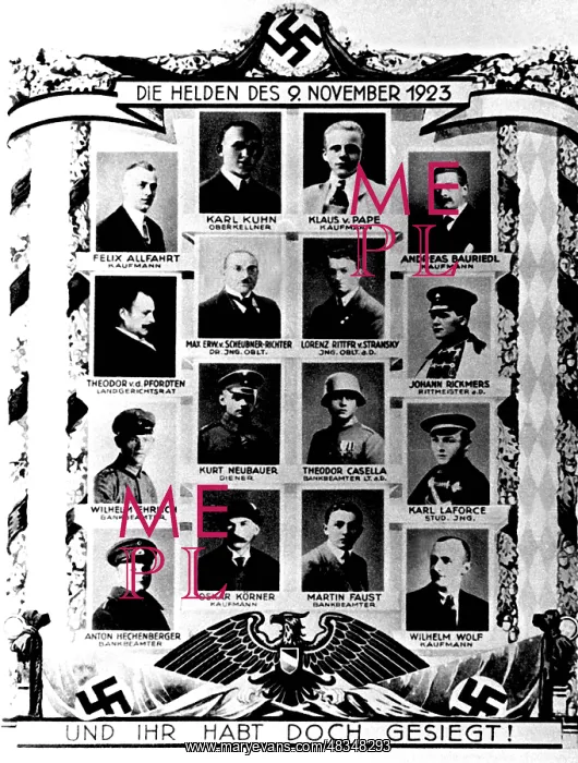 : Stylization of martyrs of the NSDAP, 1923 : Stylization of martyrs of the NSDAP, 1923