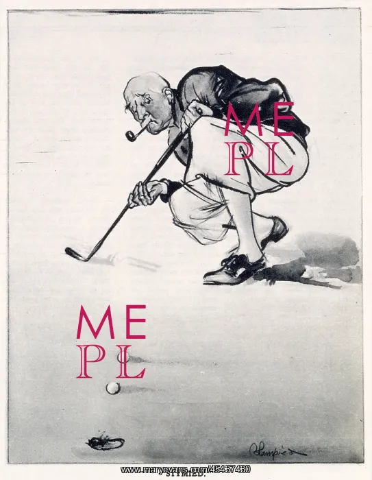 : Stymied by Edmund Blampied : Stymied by Edmund Blampied