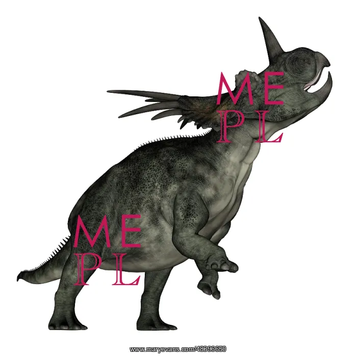 : Styracosaurus dinosaur roaring : Styracosaurus dinosaur roaring