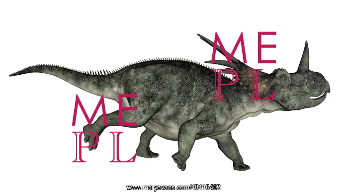 : Styracosaurus dinosaur running : Styracosaurus dinosaur running