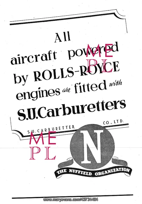 : S.U.Aero Engine Carburetters : S.U.Aero Engine Carburetters