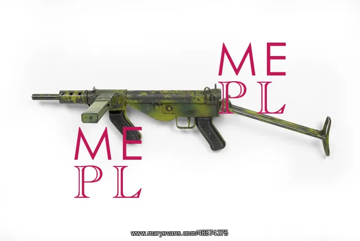 : Sub Machine Gun, Austen, 9 Mm Mk I : Sub Machine Gun, Austen, 9 Mm Mk I