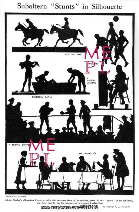 : Subaltern Stunts in Silhouette by H. L. Oakley : Subaltern Stunts in Silhouette by H. L. Oakley