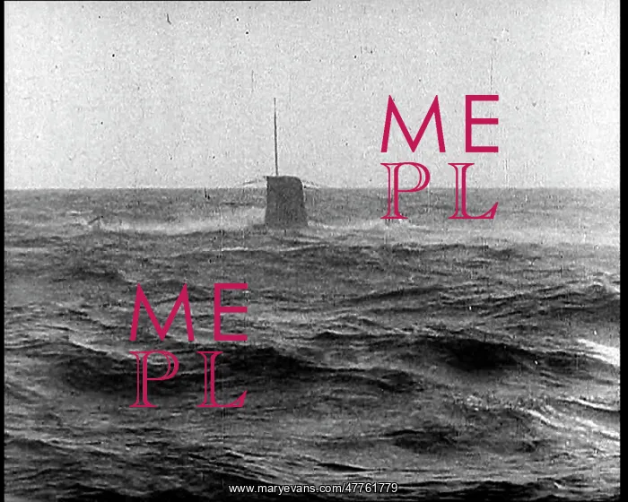 : A Submarine Conning Tower Poking Out Through : A Submarine Conning Tower Poking Out Through
