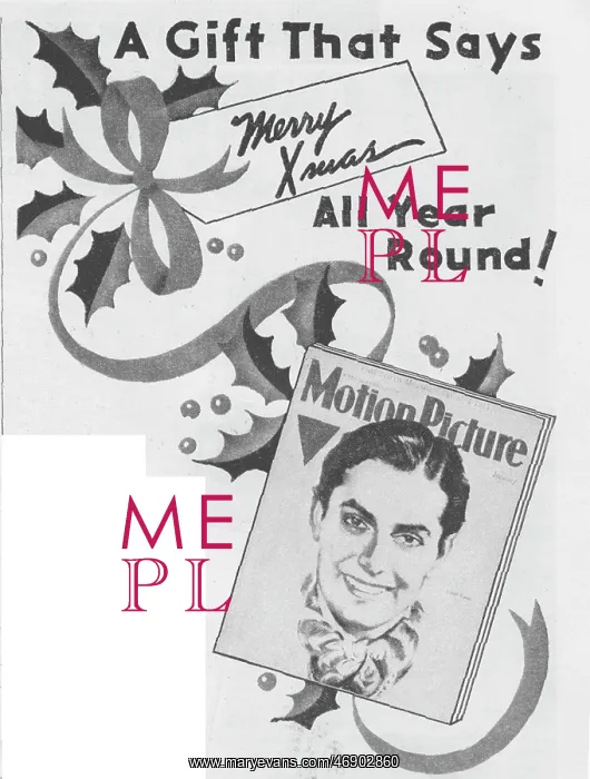 : Subscription advert for Motion Picture magazine : Subscription advert for Motion Picture magazine