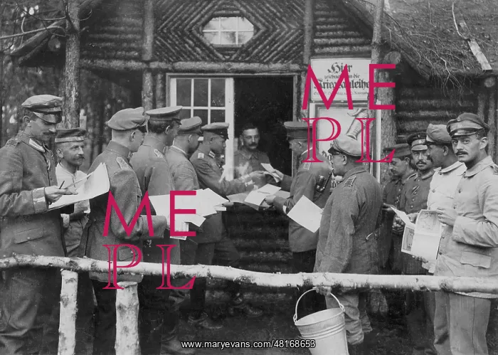  : Subscription of war bonds on the front, 1917