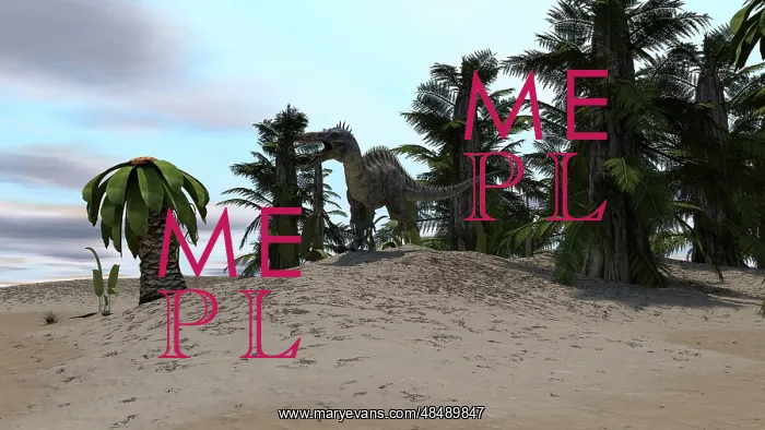  : Suchomimus in a desert environment