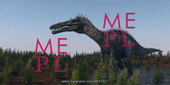 : Suchomimus dinosaur in a prehistoric environment : Suchomimus dinosaur in a prehistoric environment