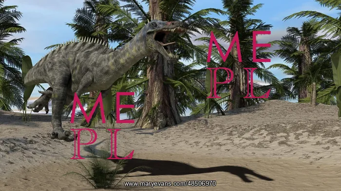 : Suchomimus running after its next meal : Suchomimus running after its next meal
