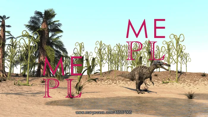 : Suchomimus walking through a desert environment : Suchomimus walking through a desert environment