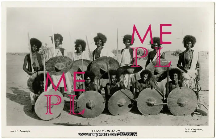 : Sudan - A group of Hadendoa Warriors : Sudan - A group of Hadendoa Warriors