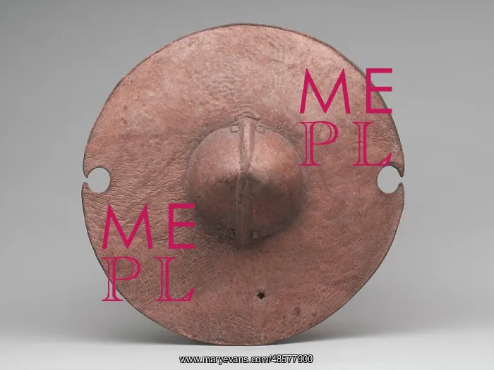 : Sudanese hippopotamus hide daraga or shield : Sudanese hippopotamus hide daraga or shield