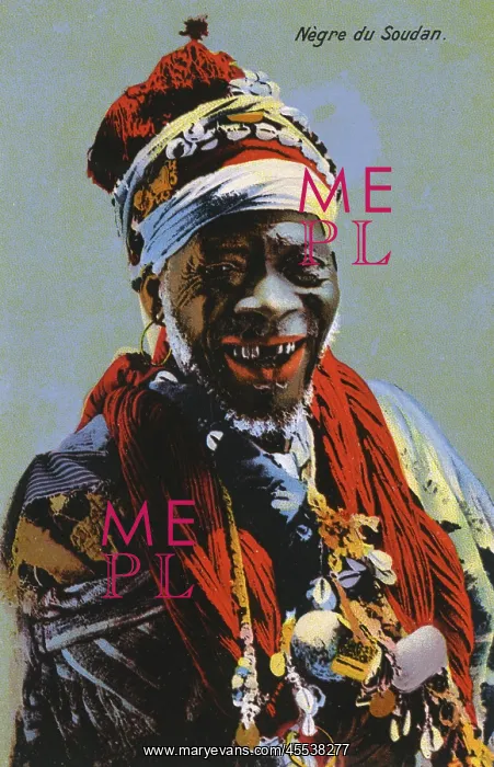 : Sudanese old man with a very toothy grin : Sudanese old man with a very toothy grin