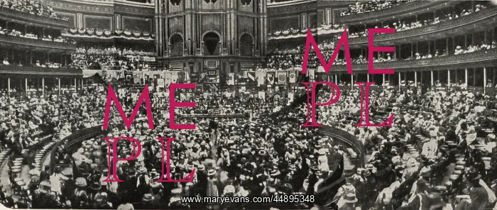  : Suffrage demonstration Albert Hall 1908