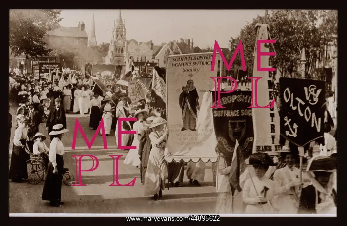 : Suffrage March Stratford on Avon 1911 : Suffrage March Stratford on Avon 1911