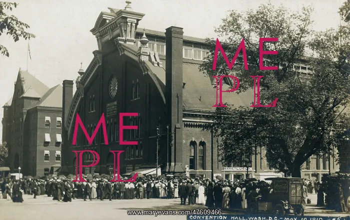 : Suffrage meeting, Convention Hall, Washington DC, USA : Suffrage meeting, Convention Hall, Washington DC, USA