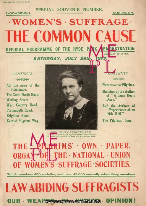 : Suffrage Pilgrimage NUWSS 1913 : Suffrage Pilgrimage NUWSS 1913