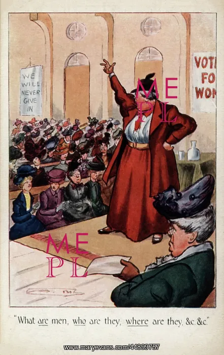 : Suffragette Addresses Meeting : Suffragette Addresses Meeting