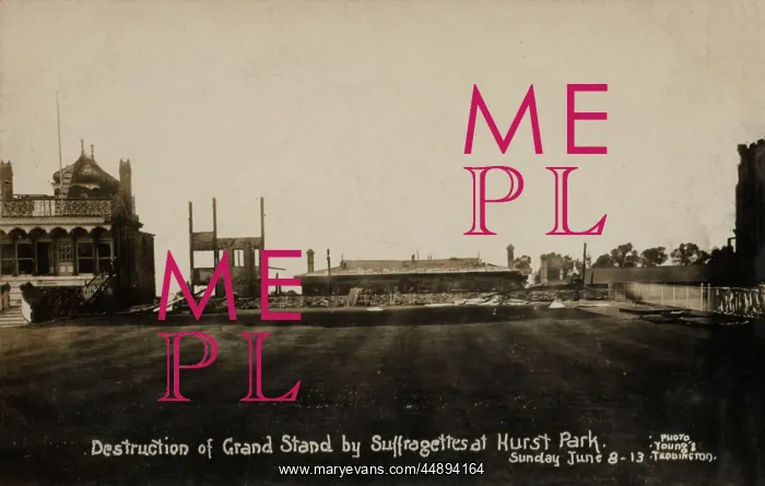 : Suffragette Arson Hurst Park : Suffragette Arson Hurst Park