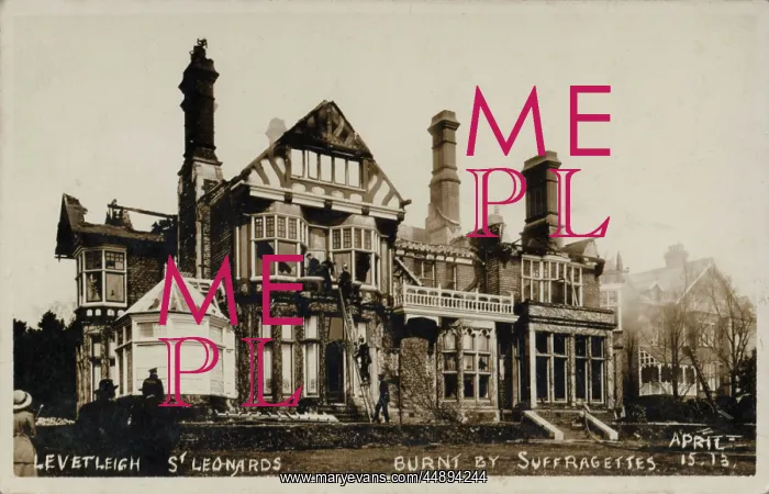 : Suffragette Arson St. Leonards : Suffragette Arson St. Leonards