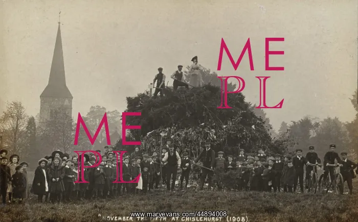 : Suffragette on Bonfire Chislehurst 1908 : Suffragette on Bonfire Chislehurst 1908