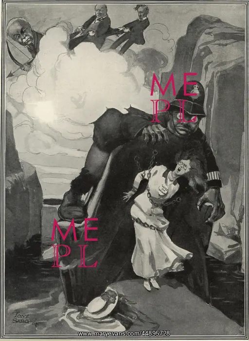 : Suffragette Captured by Policeman : Suffragette Captured by Policeman