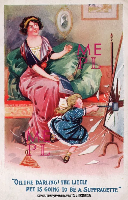 : Suffragette, Child Breaks Mirror : Suffragette, Child Breaks Mirror