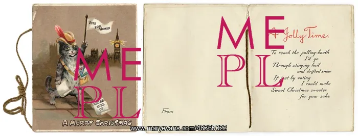 : Suffragette Christmas Card : Suffragette Christmas Card