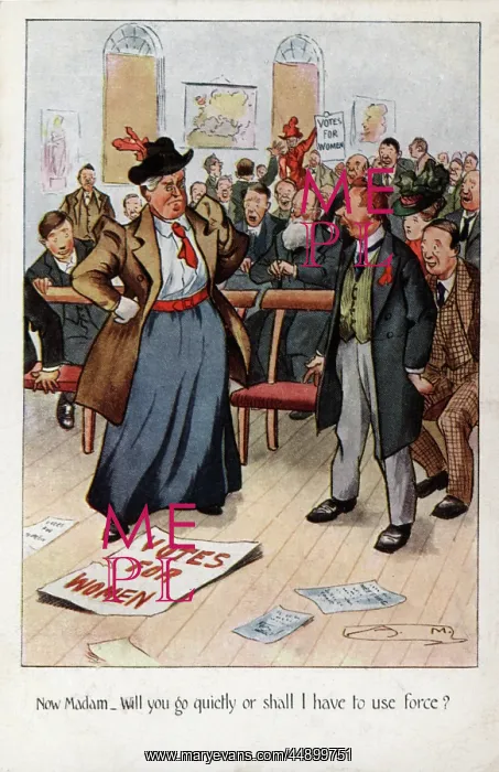 : Suffragette Disrupts Meeting : Suffragette Disrupts Meeting