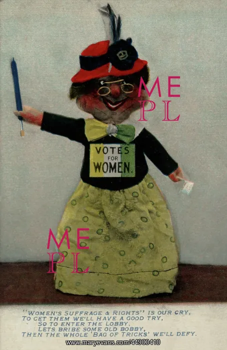 : Suffragette Doll Votes for Women : Suffragette Doll Votes for Women