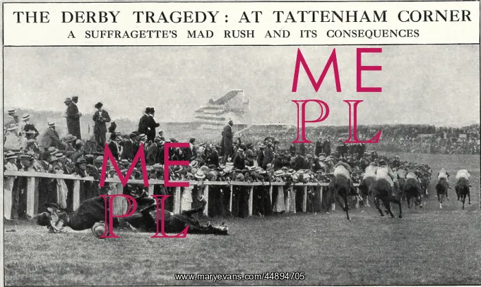 : Suffragette Emily Davison Epsom Derby : Suffragette Emily Davison Epsom Derby