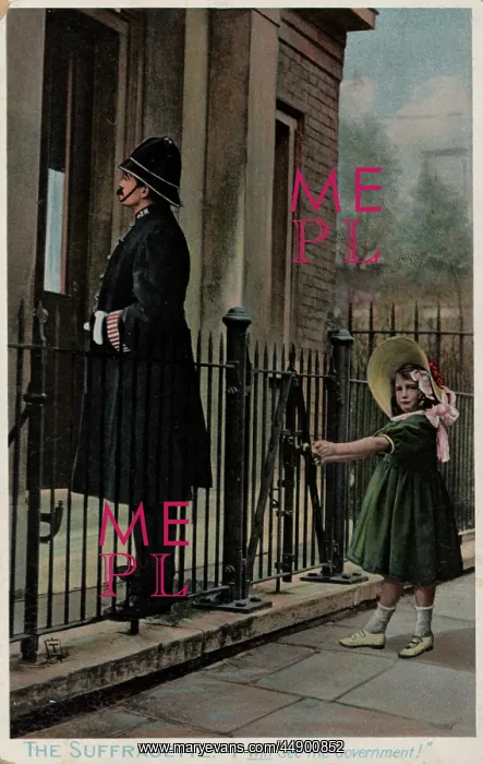 : Suffragette Holding Railings : Suffragette Holding Railings
