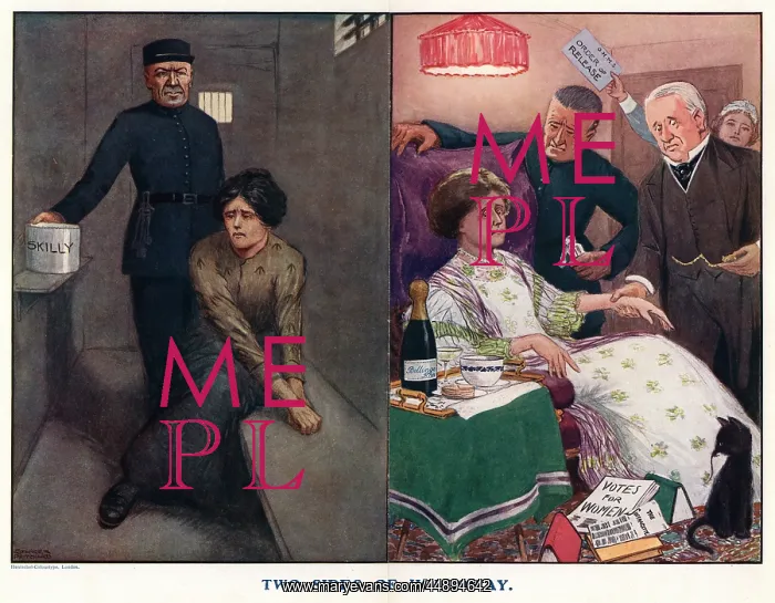 : Suffragette in Holloway Prison Mrs. Pankhurst : Suffragette in Holloway Prison Mrs. Pankhurst