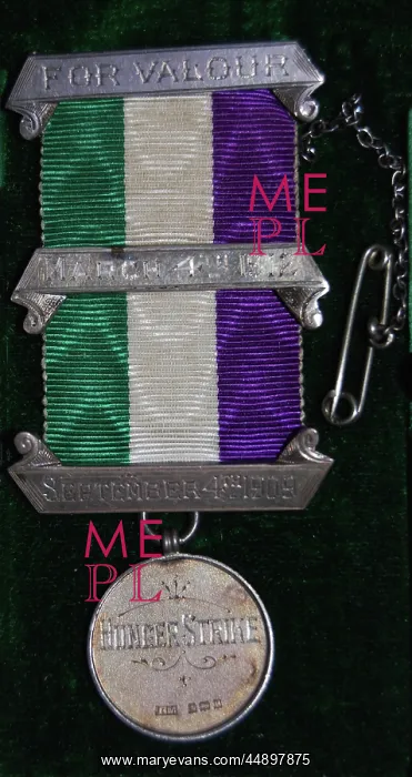 : Suffragette Hunger Strike Medal W.S.P.U : Suffragette Hunger Strike Medal W.S.P.U