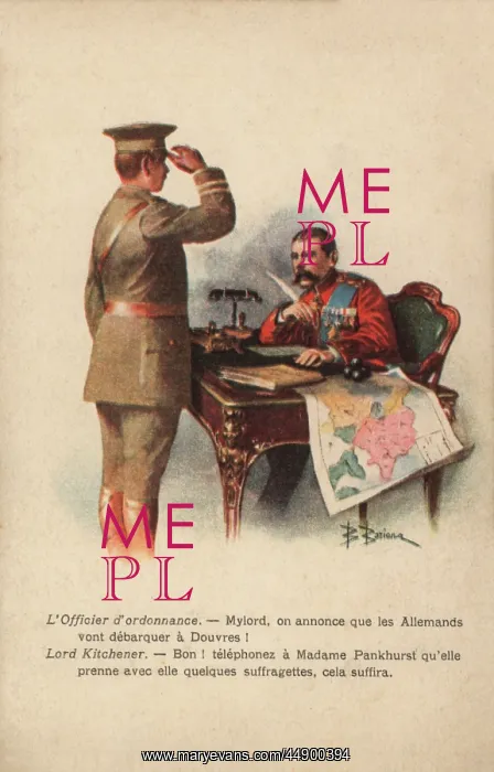: Suffragette Kitchener Mrs. Pankhurst : Suffragette Kitchener Mrs. Pankhurst