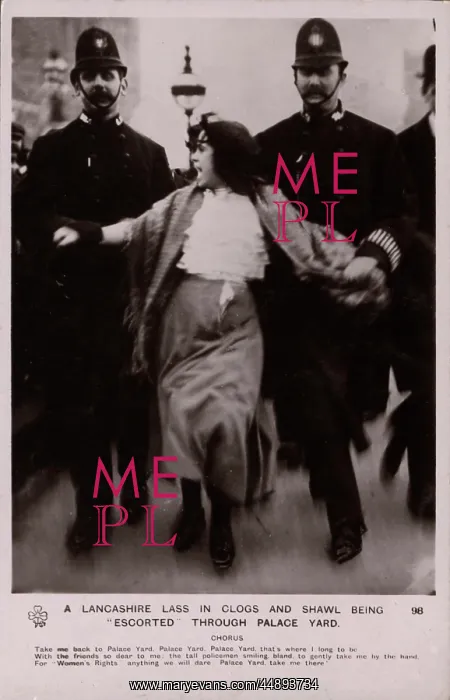 : Suffragette Lancashire Lass Arrested : Suffragette Lancashire Lass Arrested