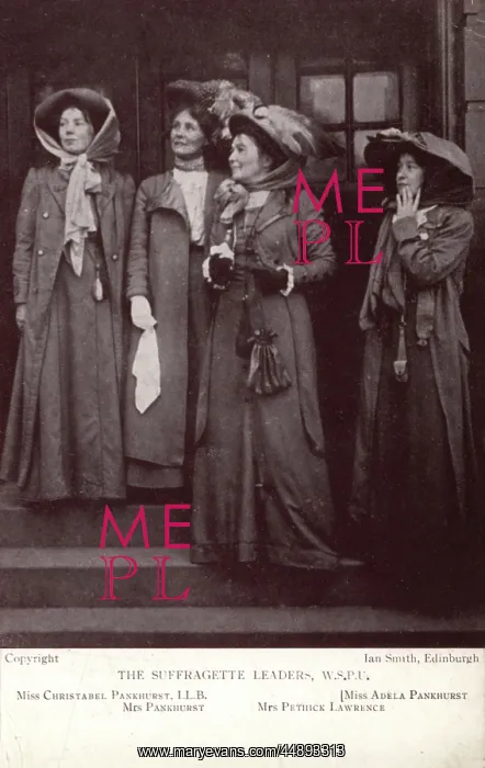 : Suffragette leaders W.S.P.U Edinburgh 1909 : Suffragette leaders W.S.P.U Edinburgh 1909