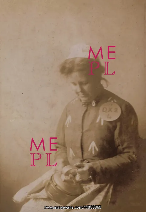 : Suffragette in Prison Dress Cleaning Kettle : Suffragette in Prison Dress Cleaning Kettle