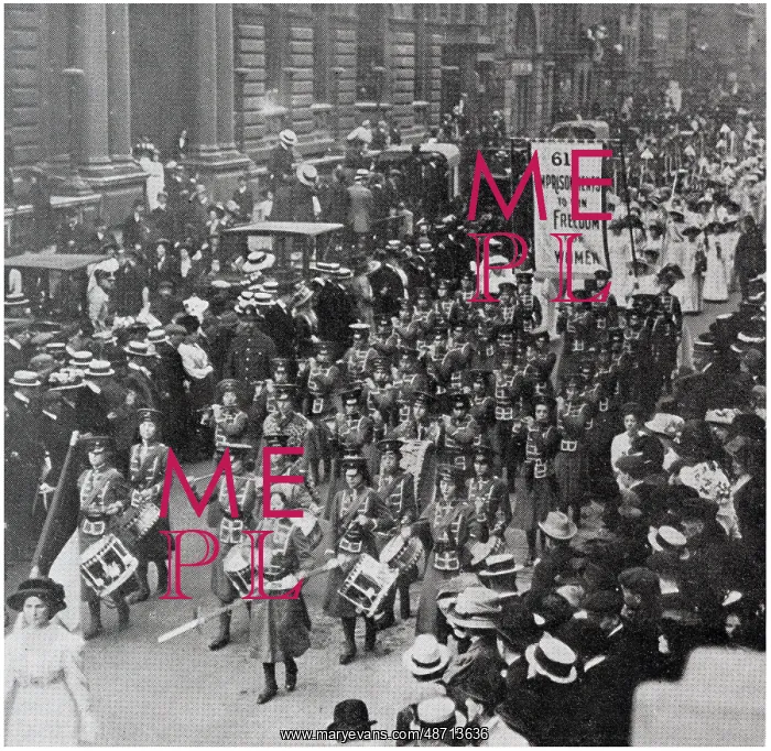 : Suffragette procession in London 1910 : Suffragette procession in London 1910