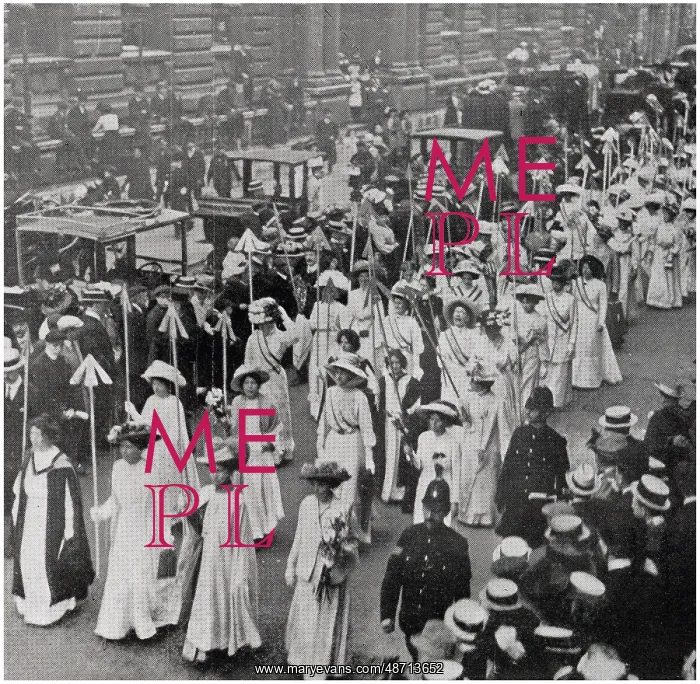 : Suffragette procession in London 1910 : Suffragette procession in London 1910