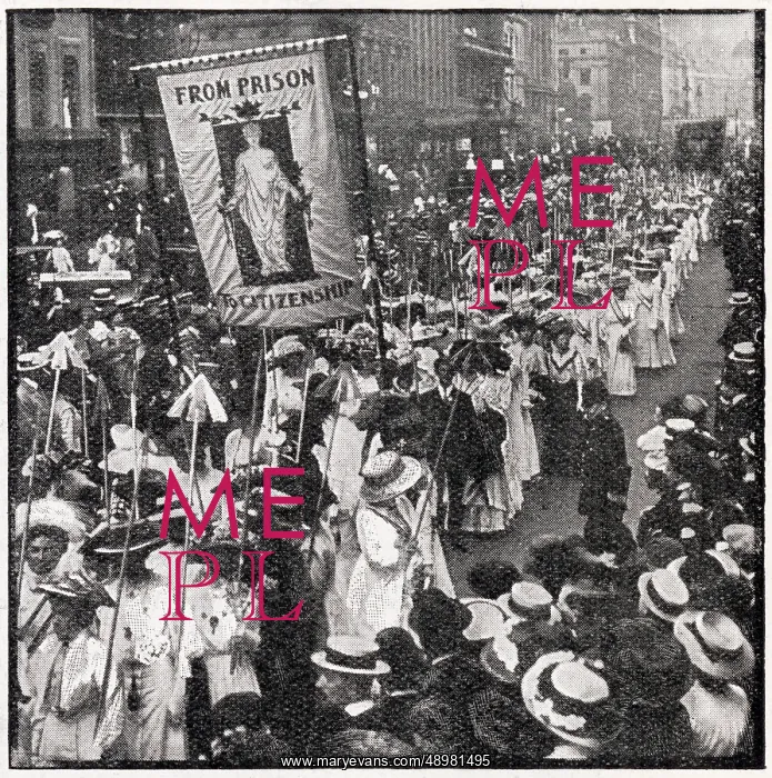 : Suffragette procession in London 1910 : Suffragette procession in London 1910